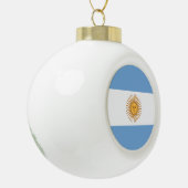 Argentinien-Flagge Keramik Kugel-Ornament (Links)