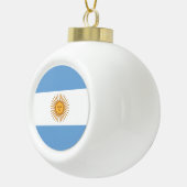 Argentinien-Flagge Keramik Kugel-Ornament (Rechts)
