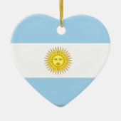 Argentinien-Flagge Keramikornament (Vorne)