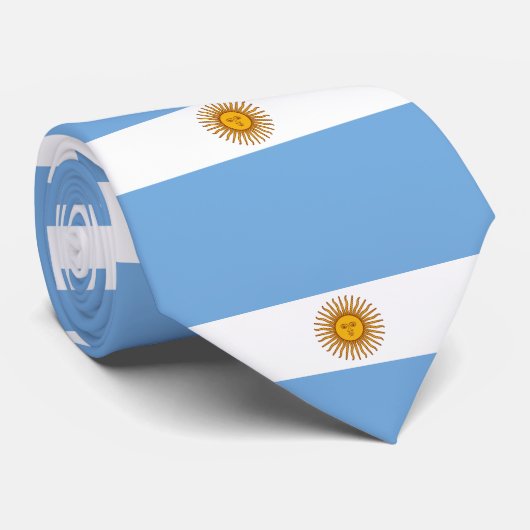 Argentinien-Flagge Krawatte (Gerollt)