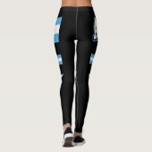 Argentinien-Flagge Leggings (Rückseite)