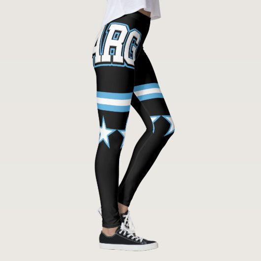 Argentinien-Flagge Leggings (Rechts)