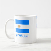 Argentinien-Flagge mit Namen Kaffeetasse (Links)
