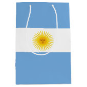 Argentinien-Flagge Mittlere Geschenktüte (Vorderseite)