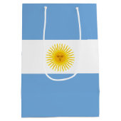 Argentinien-Flagge Mittlere Geschenktüte (Rückseite)