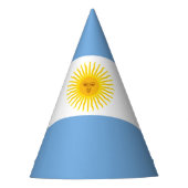 Argentinien-Flagge Partyhütchen (Vorderseite)
