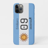 Argentinien-Flagge Personalisierte Athleten-Ausrüs Case-Mate iPhone Hülle (Rückseite)