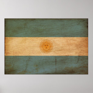 Argentinien-Flagge Poster