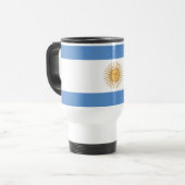 Argentinien-Flagge Reisebecher (Vorderseite Links)