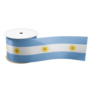 Argentinien-Flagge Satinband