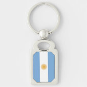 Argentinien-Flagge Schlüsselanhänger (Vorderseite)