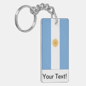 Argentinien-Flagge Schlüsselanhänger (Vorderseite links)