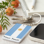 Argentinien-Flagge Schlüsselanhänger (Vorderseite rechts)