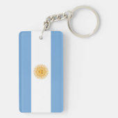 Argentinien-Flagge Schlüsselanhänger (Rückseite)