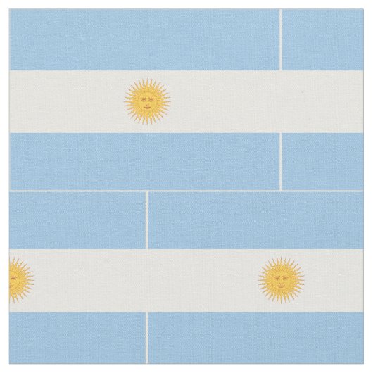 Argentinien-Flagge Stoff (Nahaufnahme)