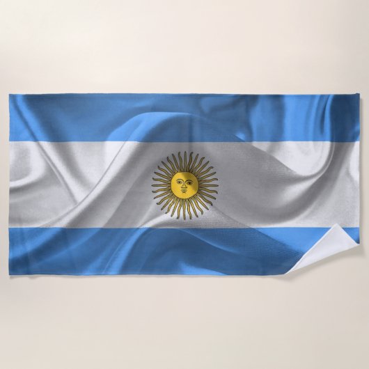 Argentinien Flagge Strandtuch (Vorderseite)