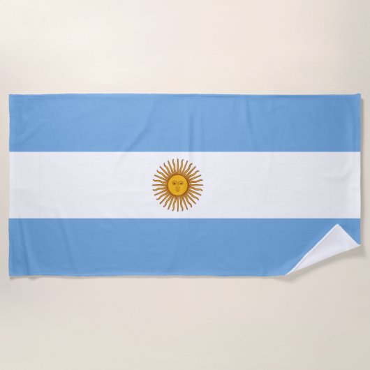 Argentinien Flagge Strandtuch (Vorderseite)