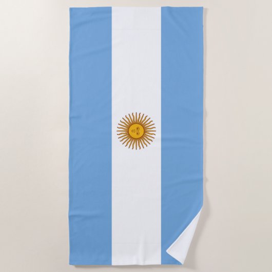 Argentinien Flagge Strandtuch (Vorderseite)