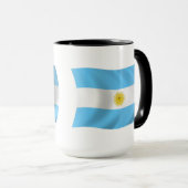Argentinien Flagge Tasse (VorderseiteRechts)