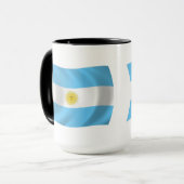 Argentinien Flagge Tasse (Vorderseite Links)