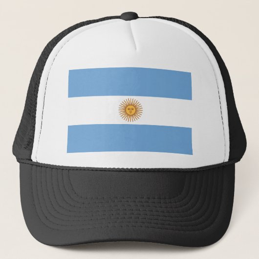 Argentinien-Flagge Truckerkappe (Vorderseite)