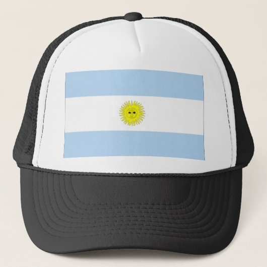 Argentinien-Flagge Truckerkappe (Vorderseite)