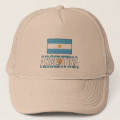 Argentinien-Flagge Truckerkappe (Vorderseite)