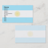 Argentinien-Flagge Visitenkarte (Vorne/Hinten)