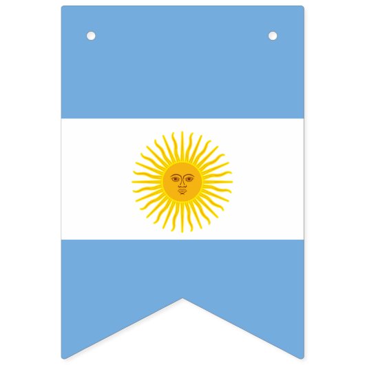 Argentinien-Flagge Wimpelkette (Zweite Fahne)