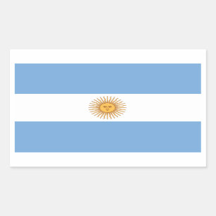 Argentinien-Flaggen-Aufkleber Rechteckiger Aufkleber