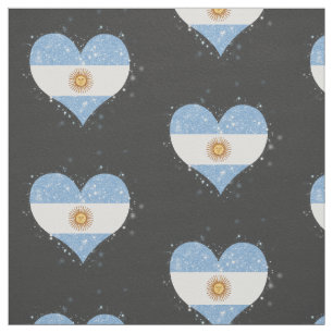 Argentinien-Flaggen-Glänzen schön Stoff