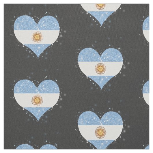 Argentinien-Flaggen-Glänzen schön Stoff (Muster)