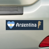 Argentinien-Flaggen-Herz + Karten-Autoaufkleber Autoaufkleber (Auf Auto)