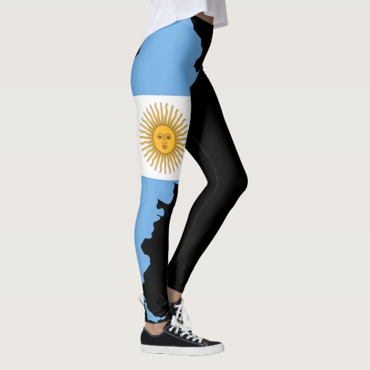 Argentinien-Flaggen-Leggings - Benutzerdefiniertes Leggings (Rechts)