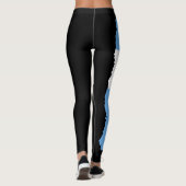 Argentinien-Flaggen-Leggings - Benutzerdefiniertes Leggings (Rückseite)