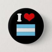 Argentinien-Flaggen-T-Shirt Button (Vorderseite)