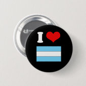 Argentinien-Flaggen-T-Shirt Button (Vorne & Hinten)