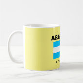 Argentinien - Flaggen und Motto Kaffeetasse (Links)