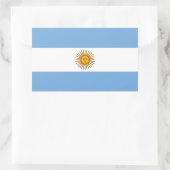 Argentinien - Flaggenaufkleber Bandeira Argentinie Rechteckiger Aufkleber (Tasche)