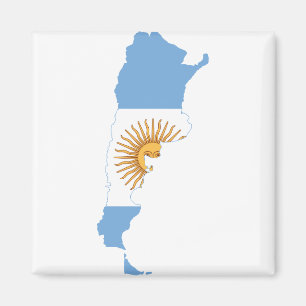 Argentinien-Flaggenkarte AR Magnet