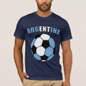Argentinien Footy (dunkel) T-Shirt (Vorderseite)