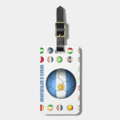 Argentinien-Fußball 0335 Gepäckanhänger (Vorderseite vertikal)