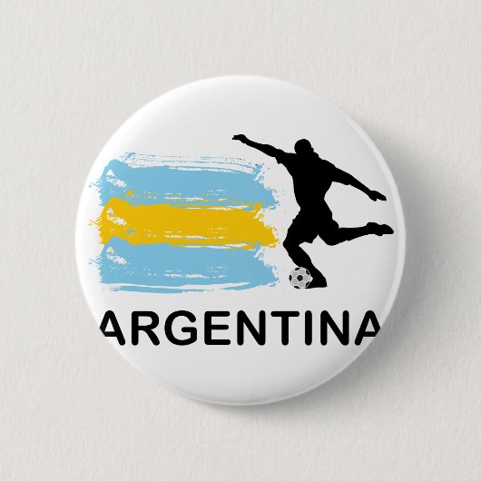 Argentinien-Fußball Button (Vorderseite)