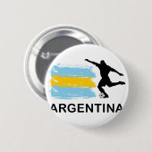 Argentinien-Fußball Button (Vorne & Hinten)