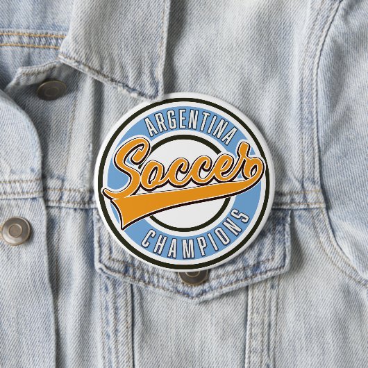 Argentinien Fußball-Champions Button (Beispiel)