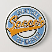 Argentinien Fußball-Champions Button (Vorderseite)