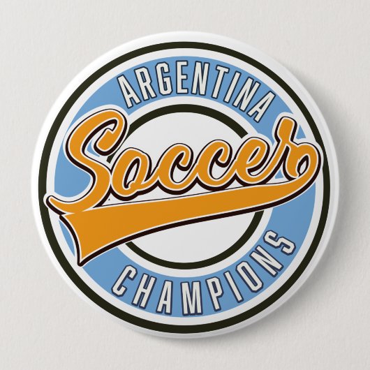 Argentinien Fußball-Champions Button (Vorderseite)