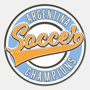 Argentinien Fußball-Champions Runder Aufkleber