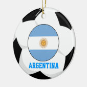 Argentinien-Fußball-Fan-Verzierung Keramik Ornament (Links)