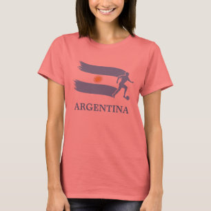 Argentinien-Fußball-Flagge T-Shirt
